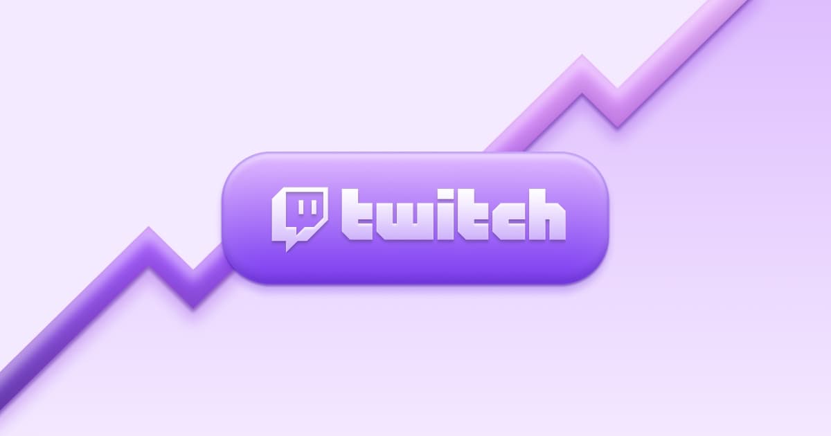 A weekly Twitch streaming schedule laid out across the days of the week