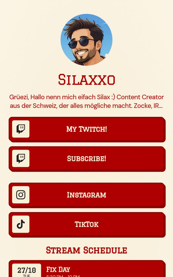 Silaxxo's pulz.bio page