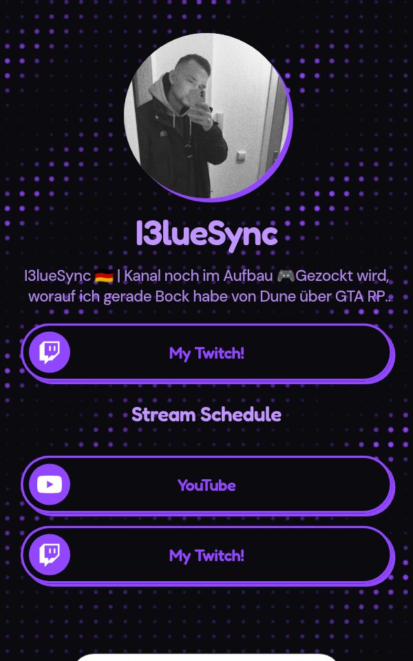 I3lueSync's pulz.bio page