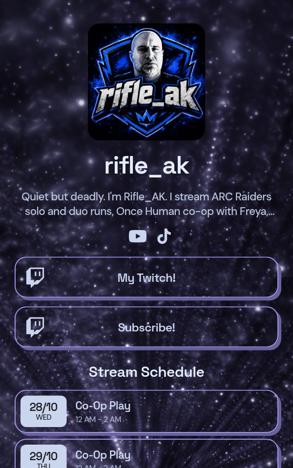 rifle_ak's pulz.bio page