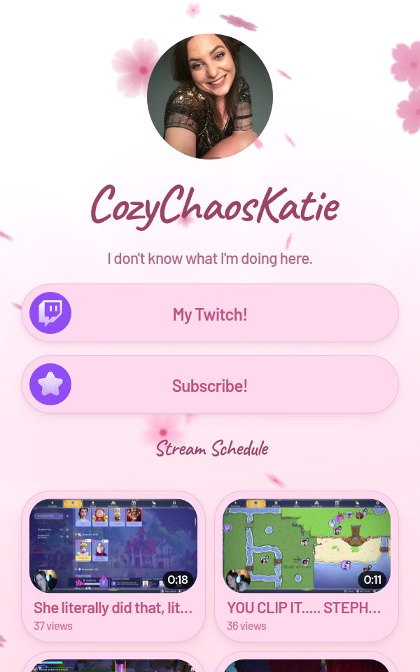 CozyChaosKatie's pulz.bio page