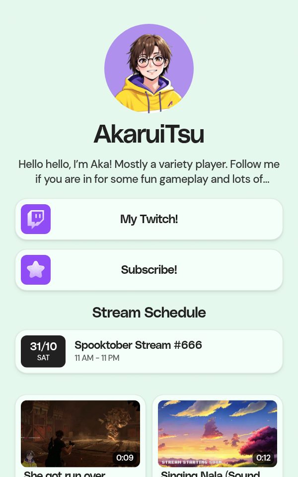 AkaruiTsu's pulz.bio page