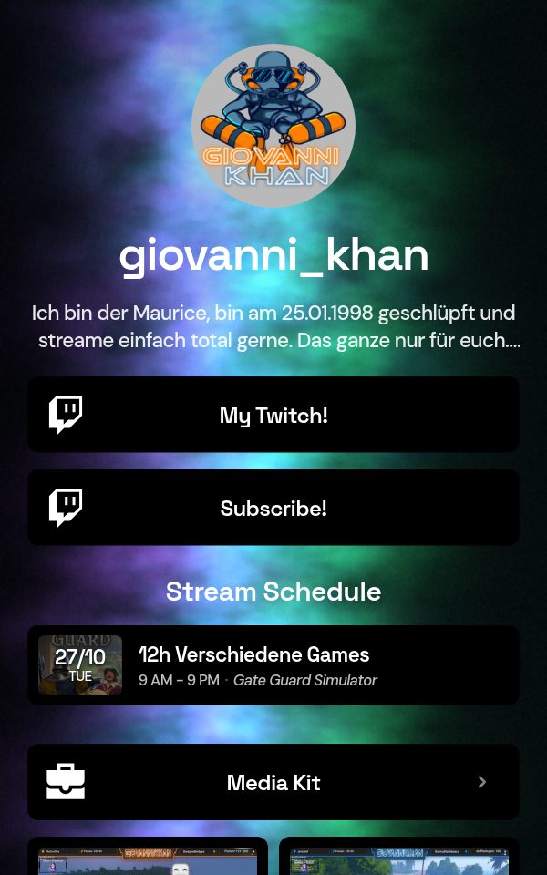 giovanni_khan's pulz.bio page