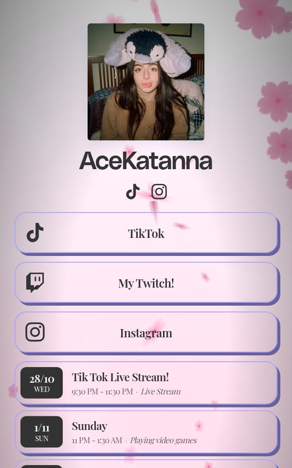 AceKatanna's pulz.bio page