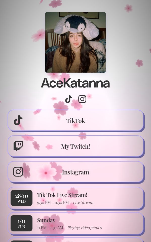 AceKatanna's pulz.bio page