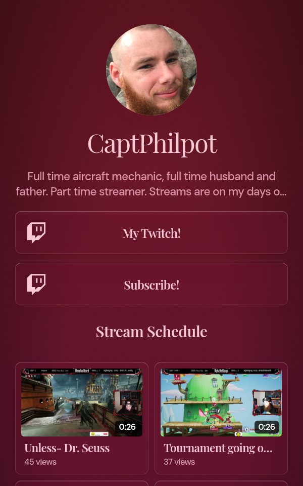 CaptPhilpot's pulz.bio page