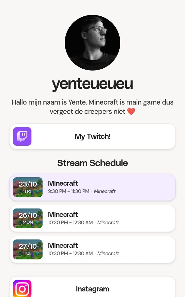 yenteueueu's pulz.bio page