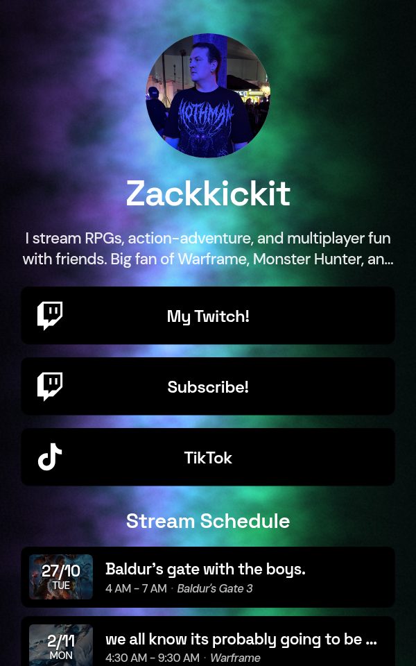 Zackkickit's pulz.bio page