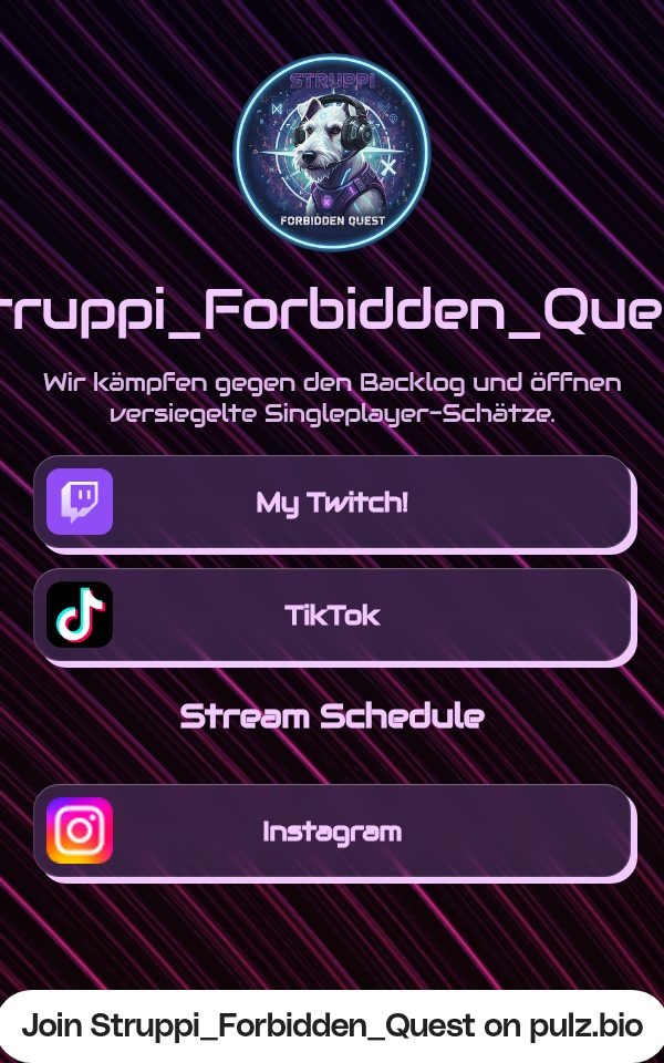 Struppi_Forbidden_Quest's pulz.bio page