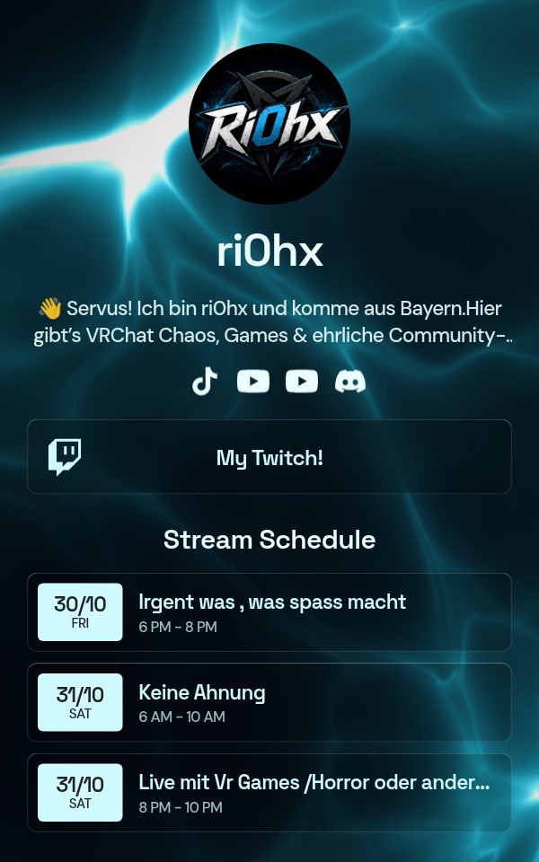 ri0hx's pulz.bio page