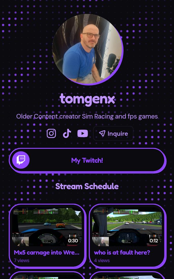 tomgenx's pulz.bio page