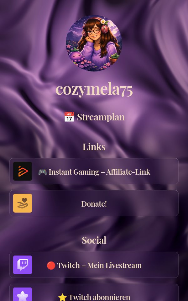 cozymela75's pulz.bio page