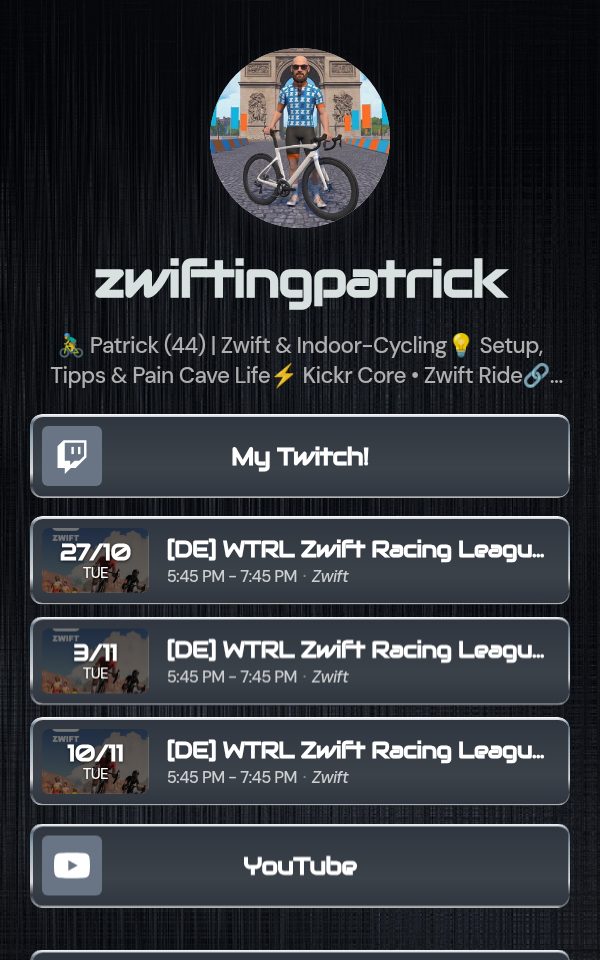 zwiftingpatrick's pulz.bio page