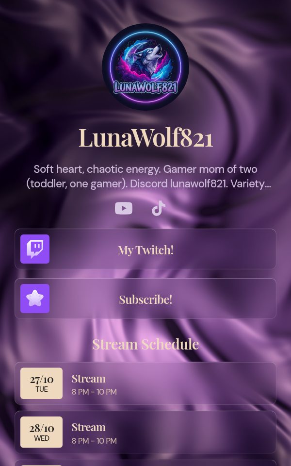 LunaWolf821's pulz.bio page
