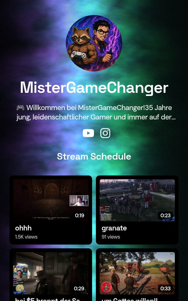 MisterGameChanger's pulz.bio page