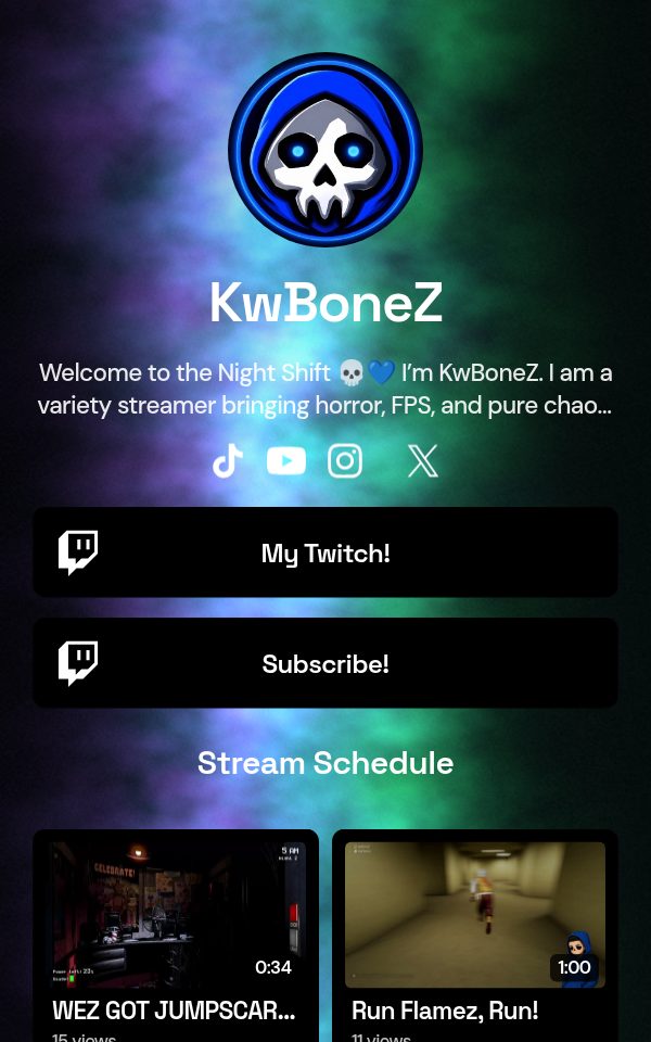 KwBoneZ's pulz.bio page