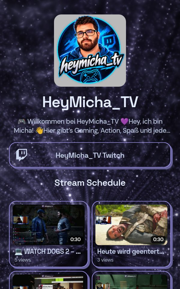 HeyMicha_TV's pulz.bio page