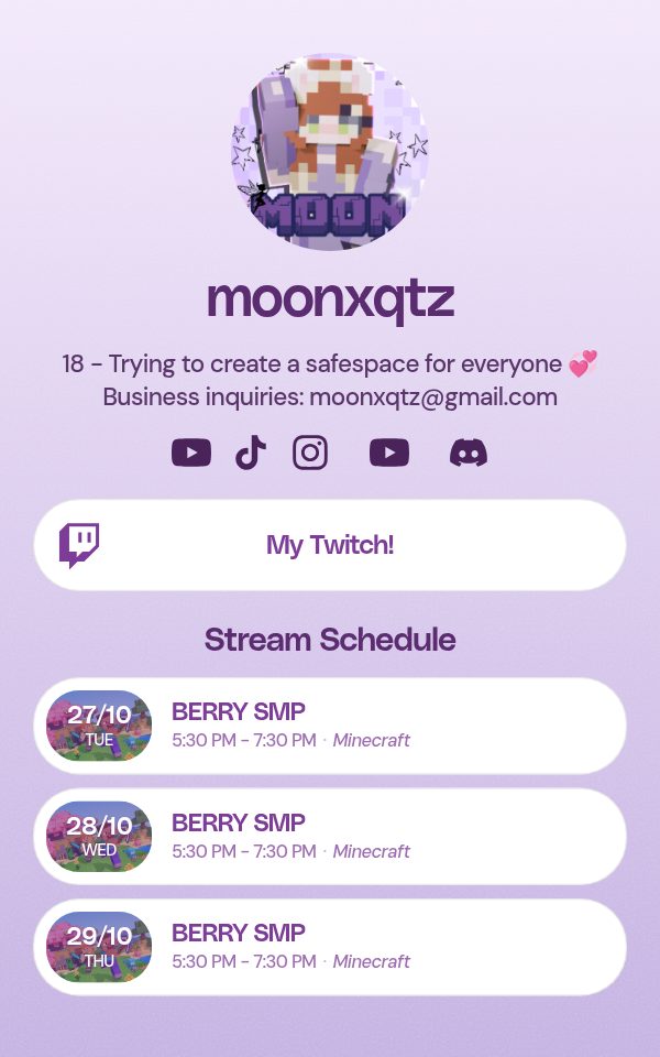 moonxqtz's pulz.bio page