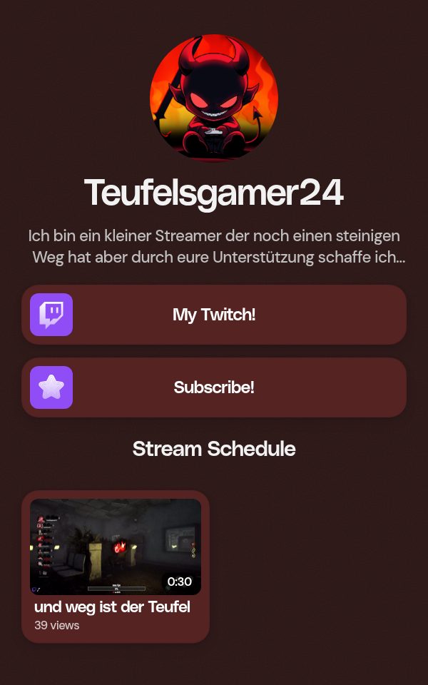 Teufelsgamer24's pulz.bio page