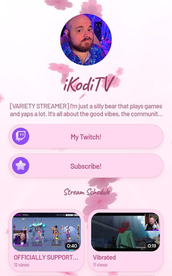 iKodiTV's pulz.bio page