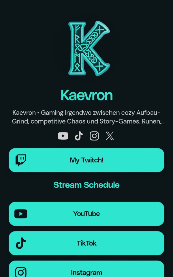 Kaevron's pulz.bio page